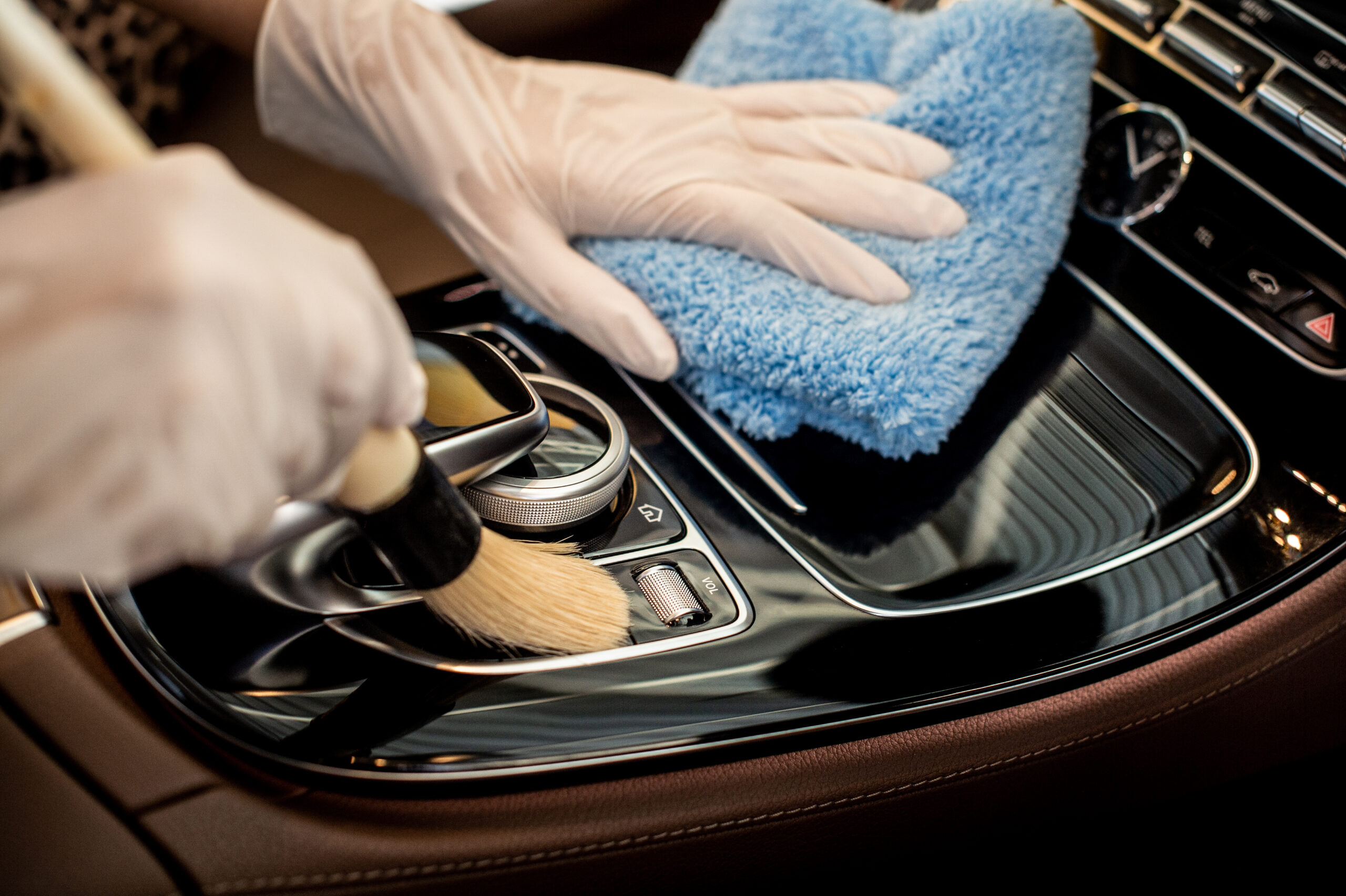 Interior car cleaning