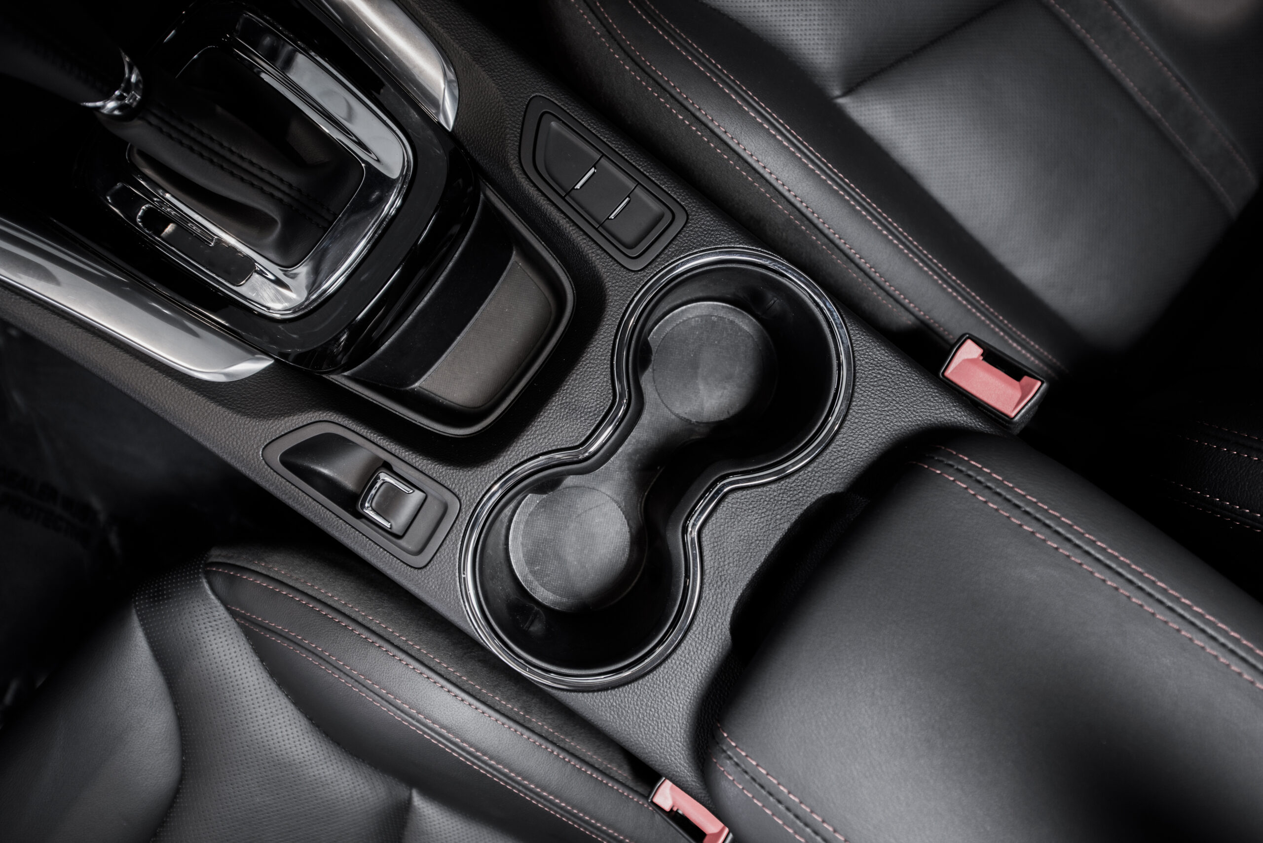 Modern Car Interior Central Console with Cup Holders